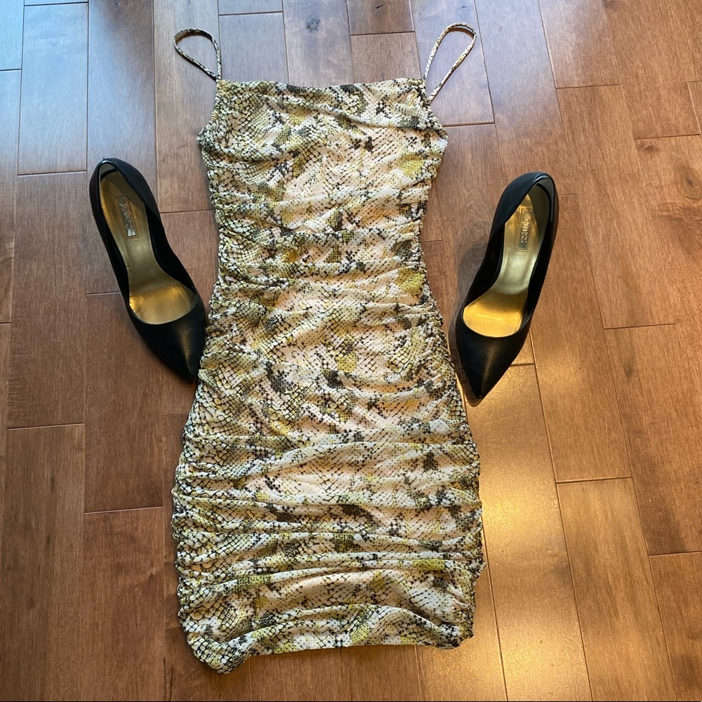 GUESS snakeprint dress BNWT